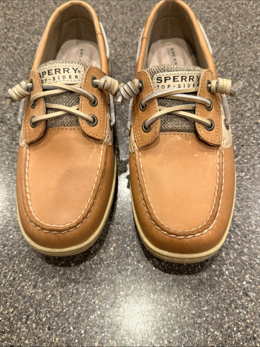 Sperry Women's Tan Leather 2-Eye Boat Shoes
